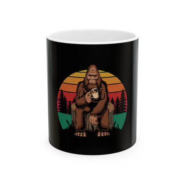 Funny Bigfoot Sasquatch Outdoor Hiking Ceramic Coffee Mug-0